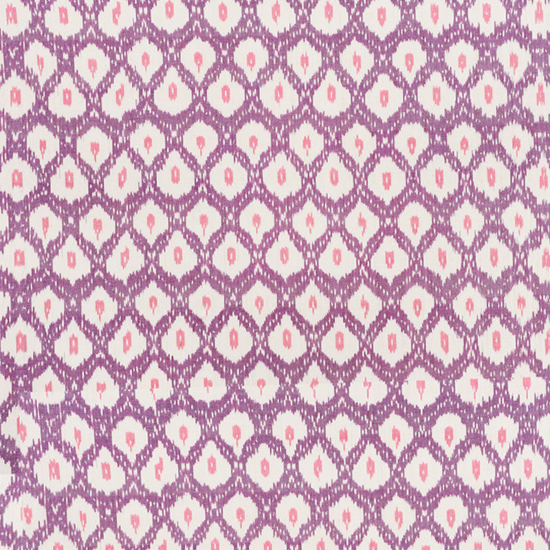 Schumacher Indio Ikat Purple Fabric 178072