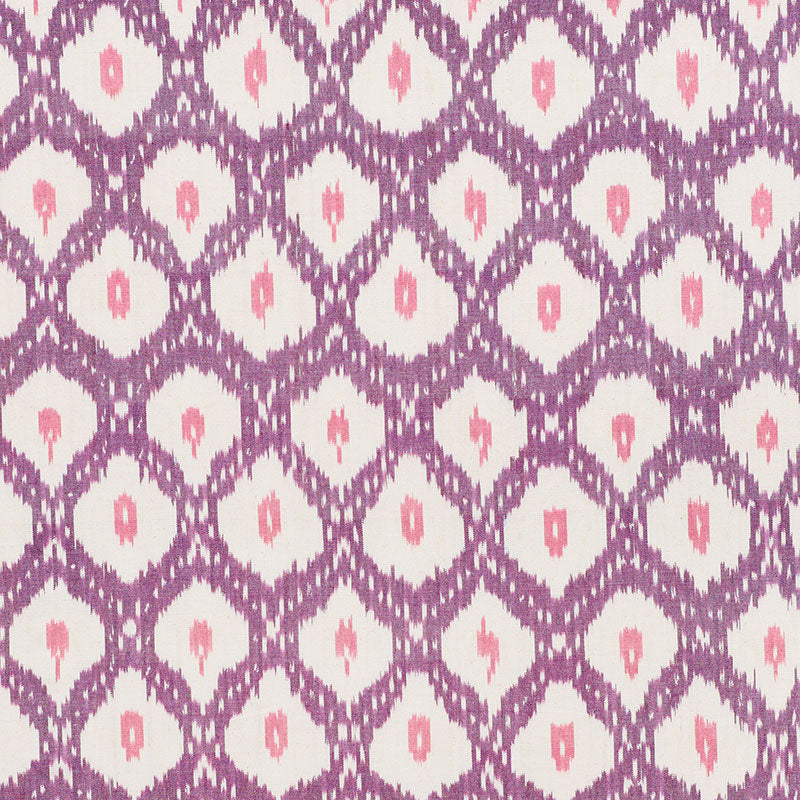 Schumacher Indio Ikat Purple Fabric 178072