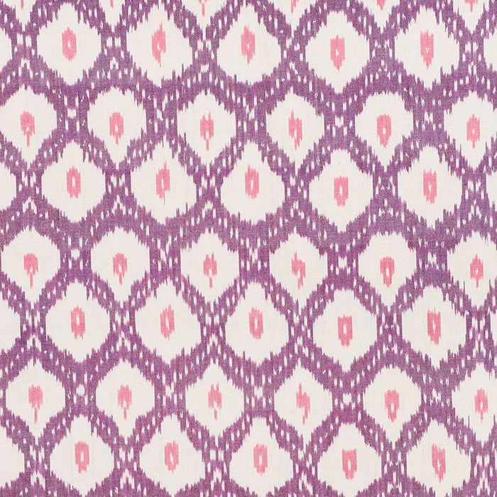 Schumacher Indio Ikat Purple Fabric Sample 178072