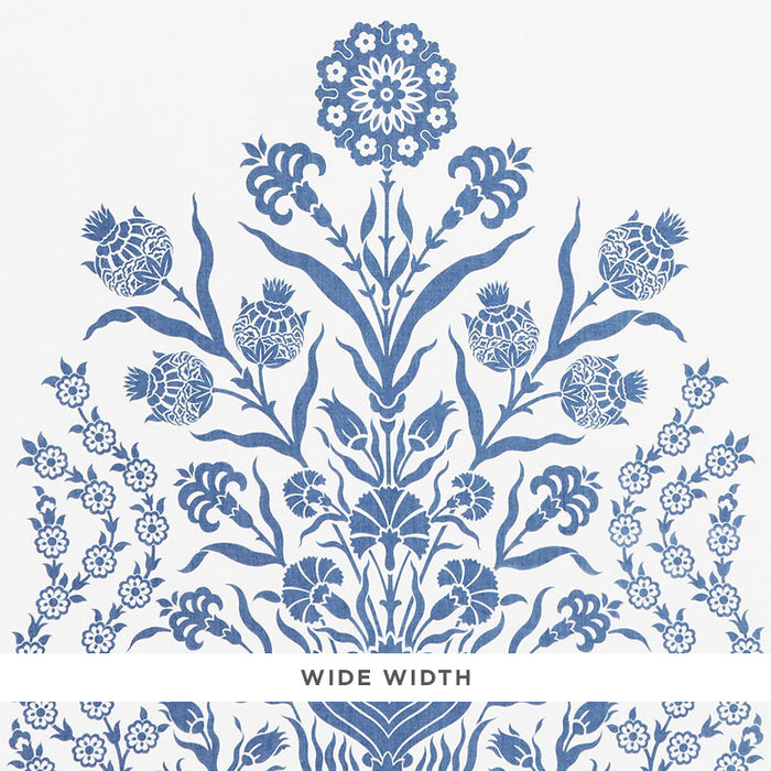 Schumacher Iznik Sheer Blue Fabric 178090