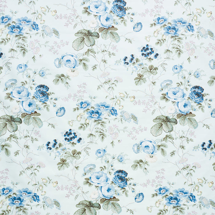 Schumacher Salisbury Chintz Celadon Fabric Sample 178150