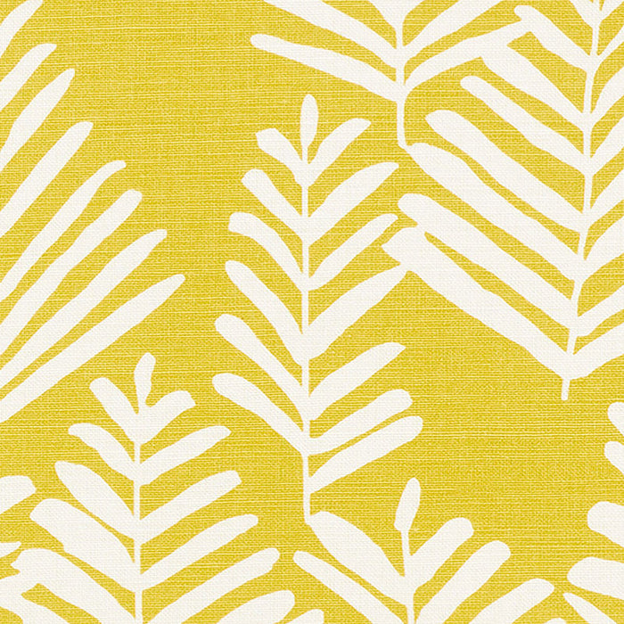 Schumacher Fern Silhouette Yellow Fabric 178231