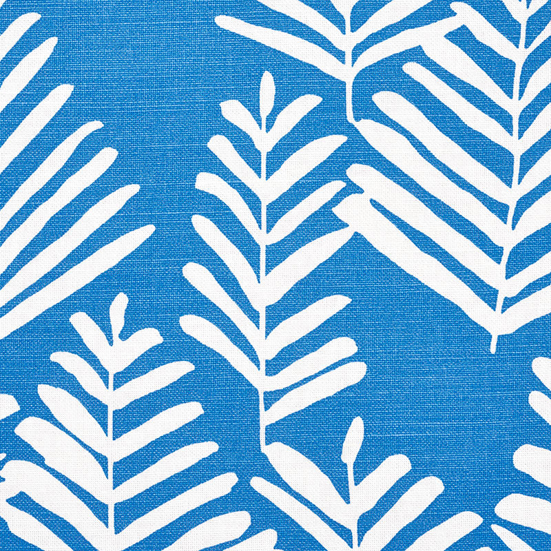 Schumacher Fern Silhouette Blue Fabric 178232