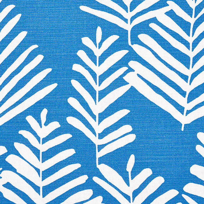 Schumacher Fern Silhouette Blue Fabric Sample 178232