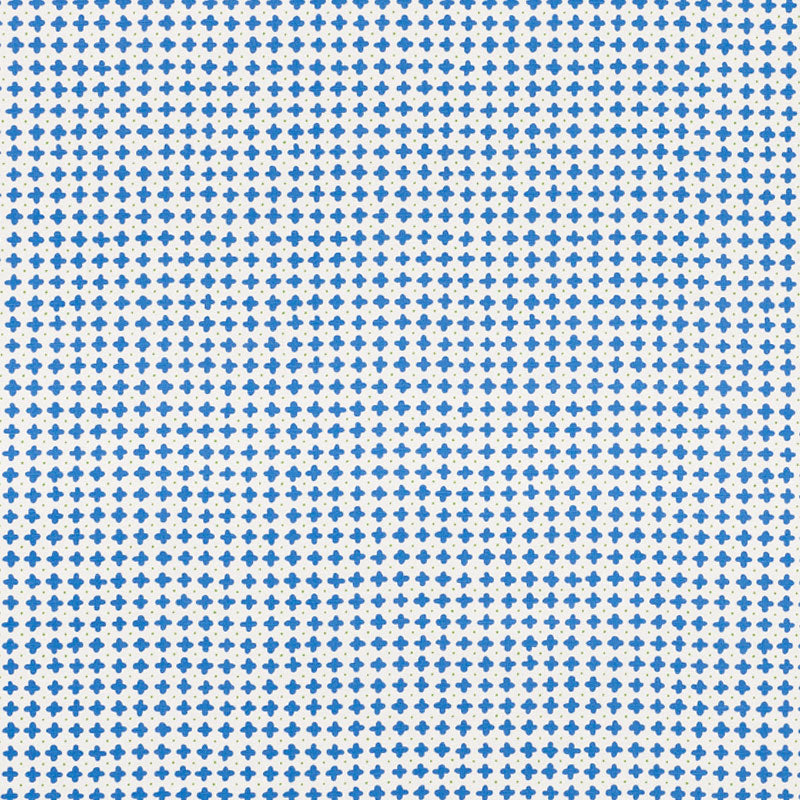 Schumacher Polka Blue Fabric 178240