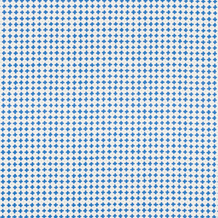 Schumacher Polka Blue Fabric Sample 178240