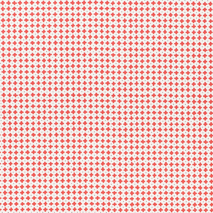 Schumacher Polka Red Fabric Sample 178241