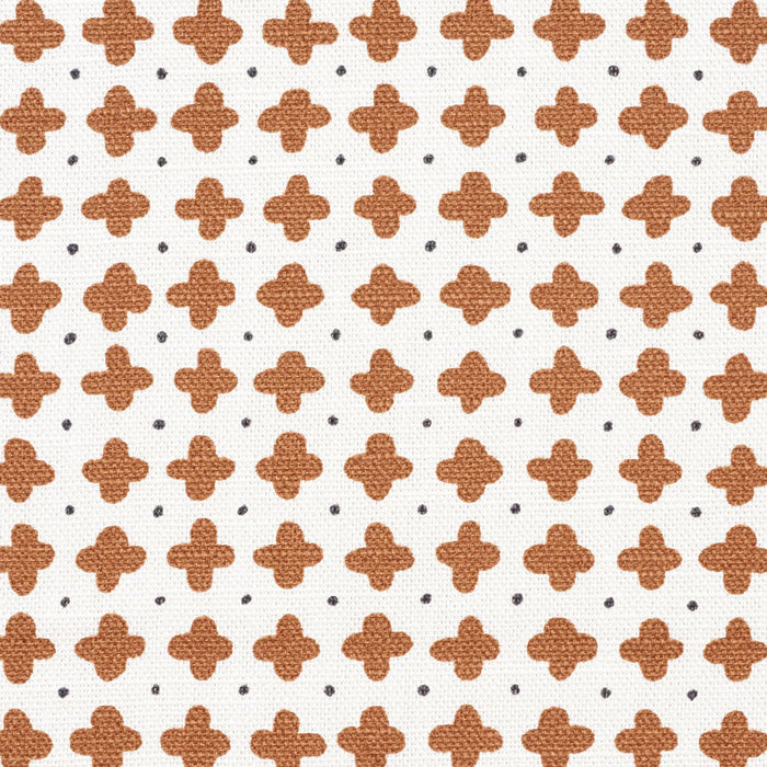 Schumacher Polka Brown Fabric Sample 178242