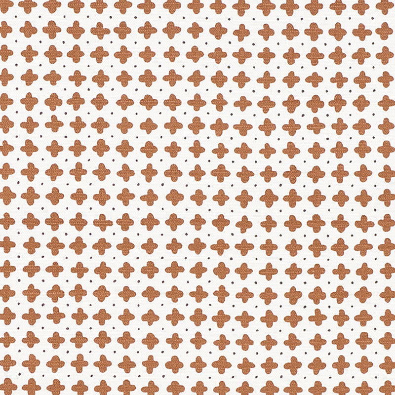 Schumacher Polka Brown Fabric 178242