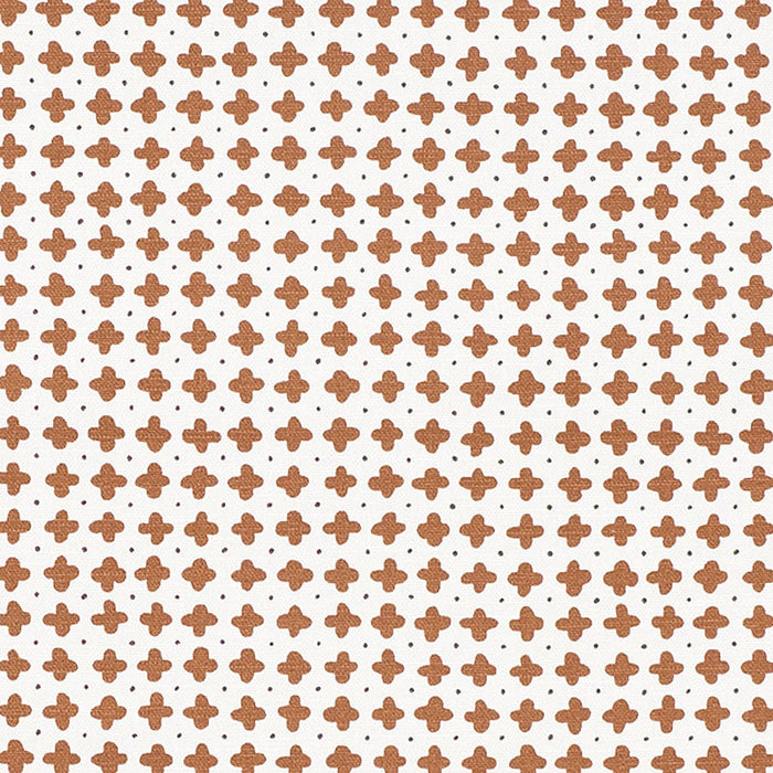 Schumacher Polka Brown Fabric Sample 178242