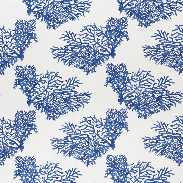 Schumacher Great Barrier Reef Ii Indigo Fabric Sample 178290