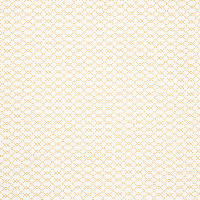 Schumacher Fretwork Flower Saffron Fabric Sample 178311