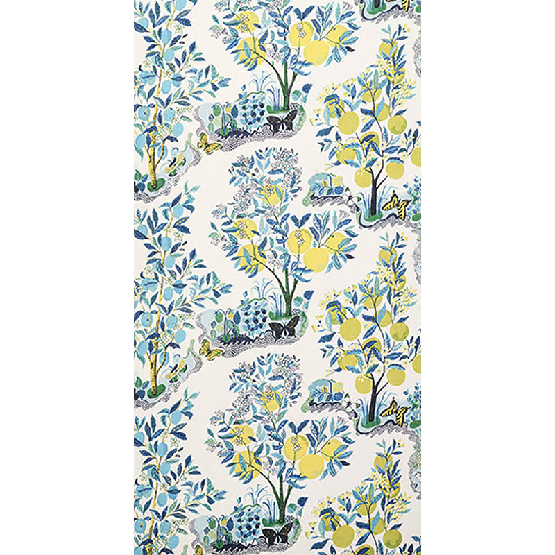 Schumacher Citrus Garden Sheer Pool Fabric 178351