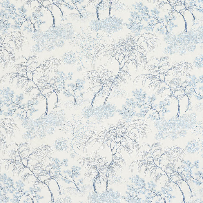 Schumacher Mori Sheer Porcelain Fabric Sample 178360