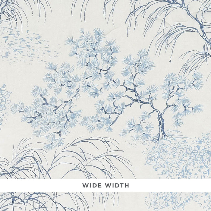 Schumacher Mori Sheer Porcelain Fabric 178360