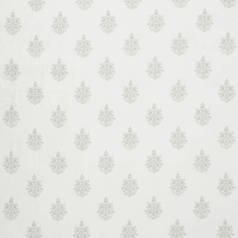 Schumacher Asara Flower Sheer Grey Fabric 178370