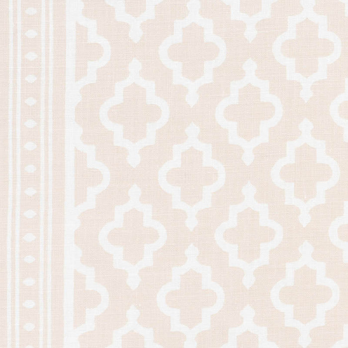 Schumacher Jake Quiet Pink Fabric Sample 178430