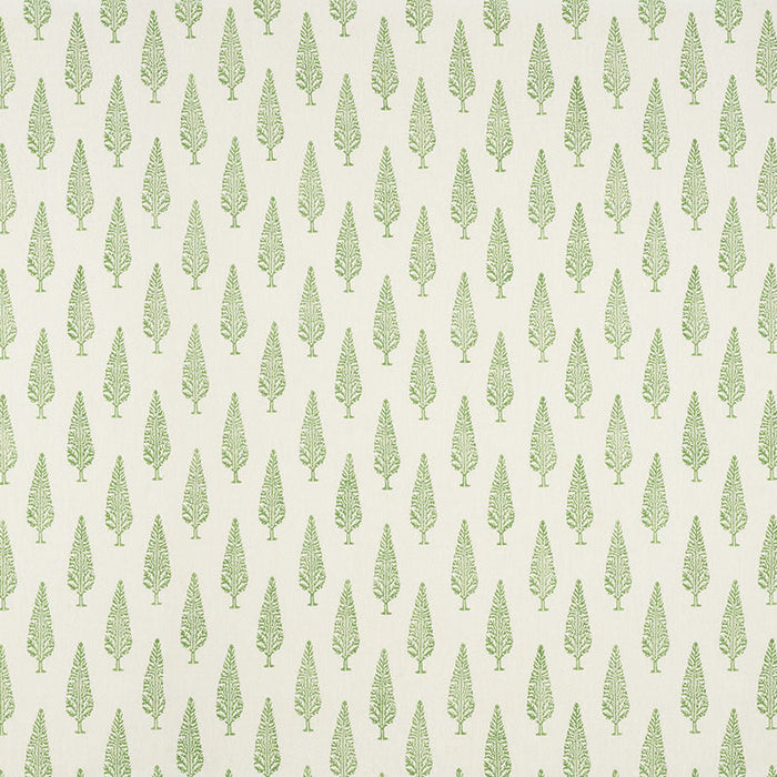 Schumacher Juniper Block Print Green Fabric Sample 178511