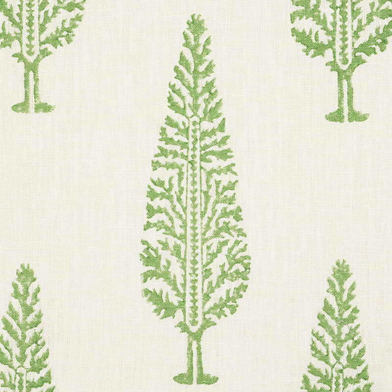 Schumacher Juniper Block Print Green Fabric 178511