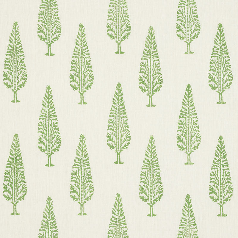 Schumacher Juniper Block Print Green Fabric 178511