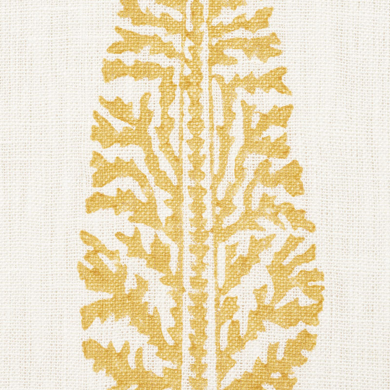 Schumacher Juniper Block Print Yellow Fabric 178512