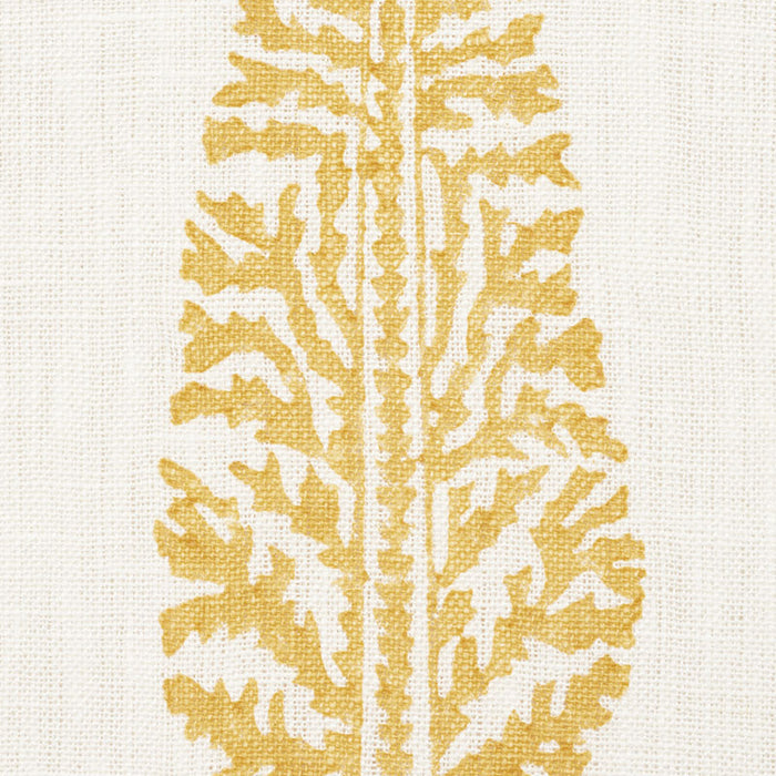 Schumacher Juniper Block Print Yellow Fabric 178512