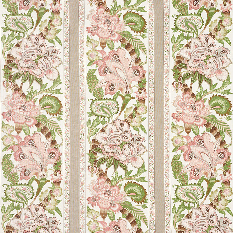 Schumacher Anjou Stripe Blush Fabric 178521