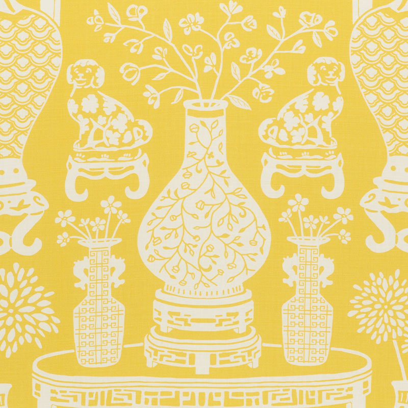 Schumacher Hellene Yellow Fabric 178551