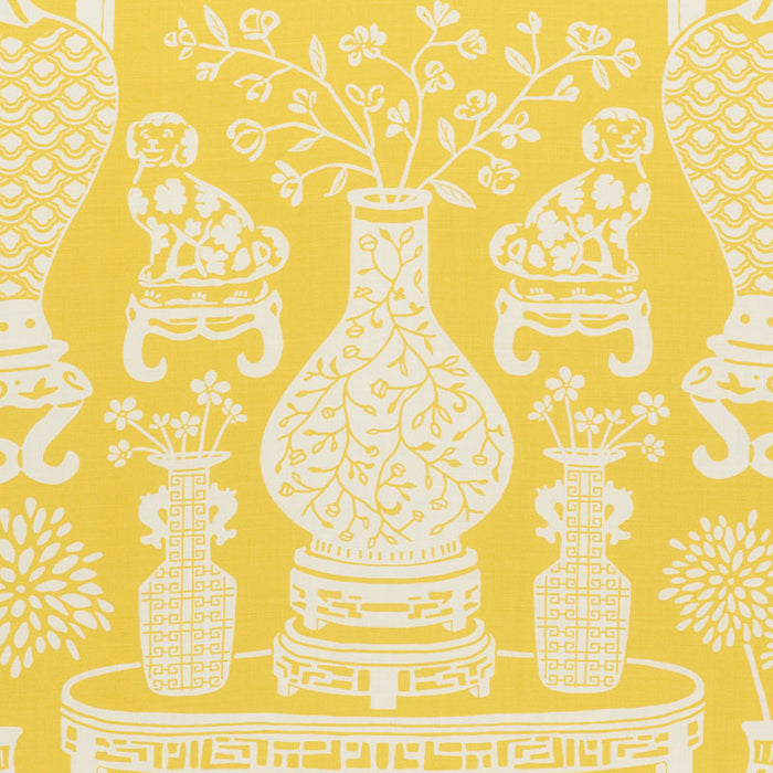 Schumacher Hellene Yellow Fabric 178551