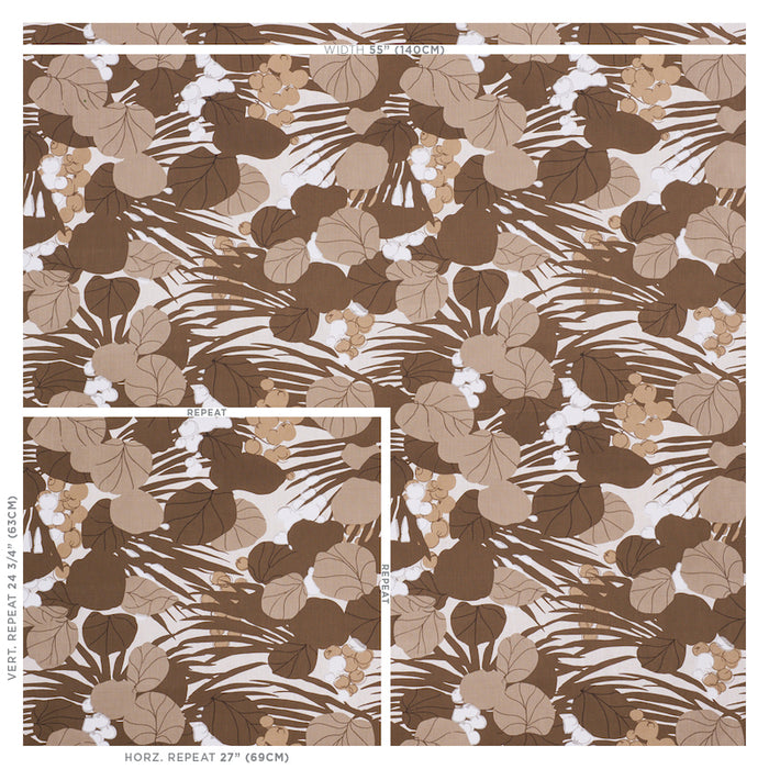 Schumacher Sea Grapes Bark Fabric 178632