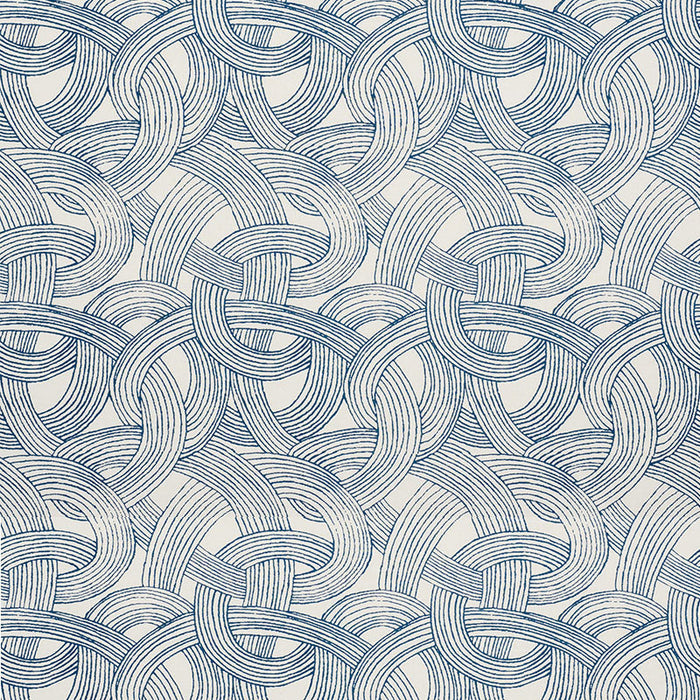 Schumacher Freeform Blue Fabric Sample 178710