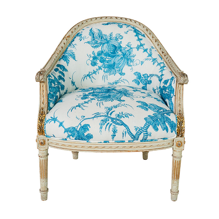 Schumacher San Cristobal Toile Peacock Fabric 178731