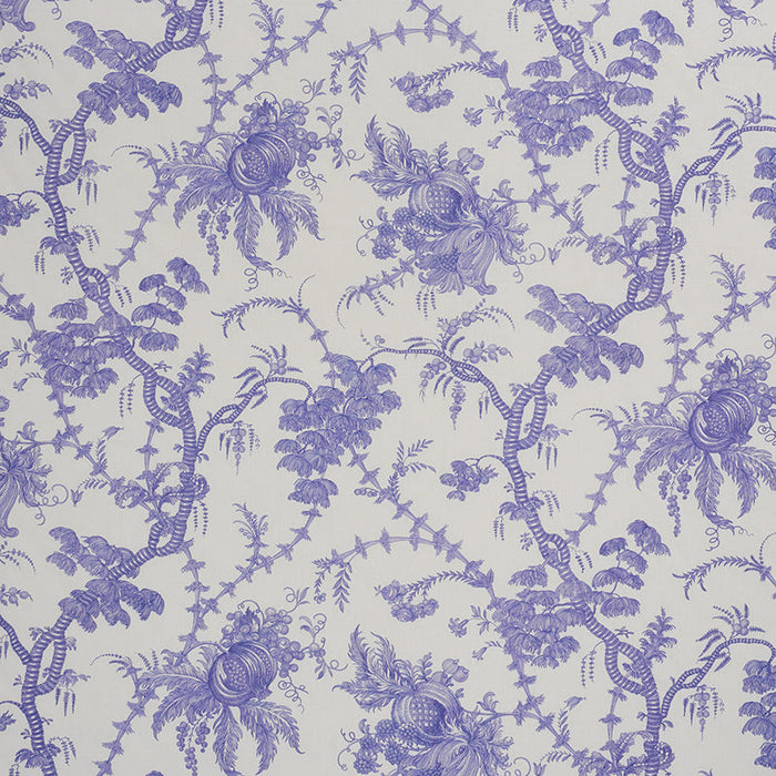 Schumacher San Cristobal Toile Purple Fabric Sample 178732