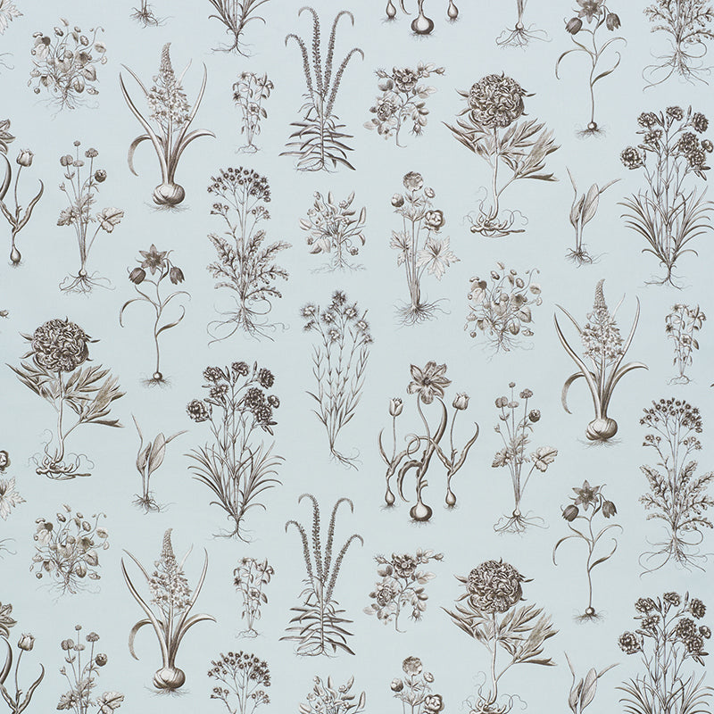 Schumacher Cabot Botanical Sky Fabric 178750