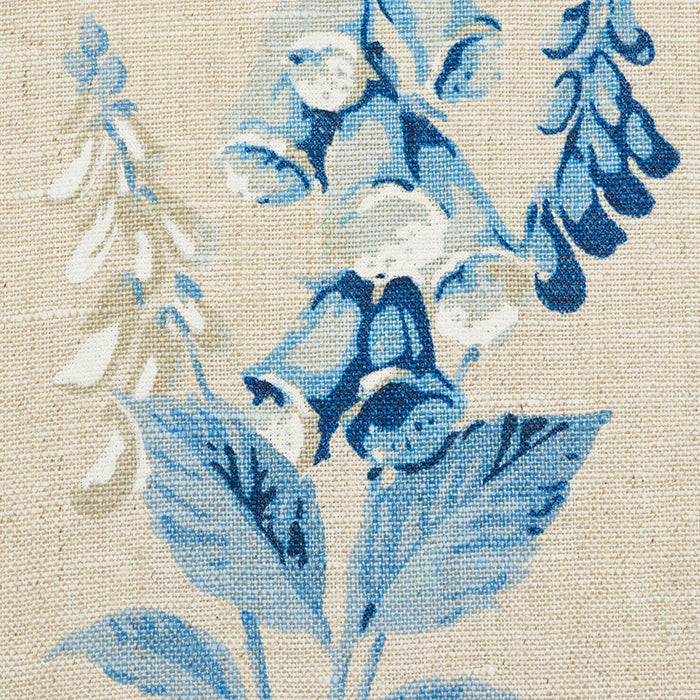 Schumacher Floreana Blue Fabric Sample 178790