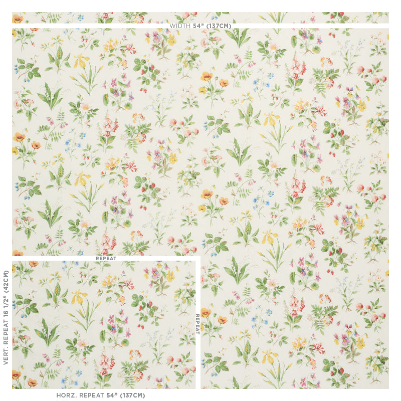 Schumacher Floreana Berry Fabric 178791