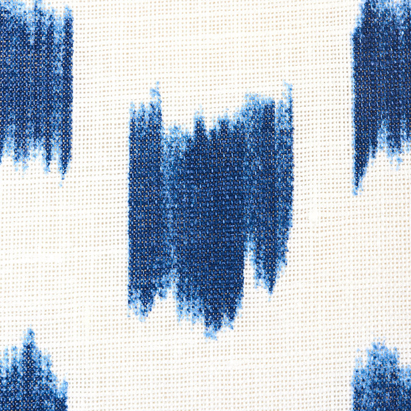 Schumacher Izmir Ikat Blue Fabric 179010