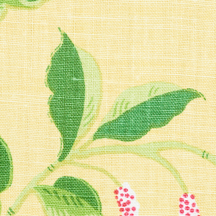 Schumacher Lotus Garden Yellow Fabric Sample 179040