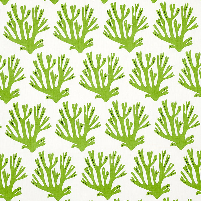 Schumacher Coral Green Fabric 179101