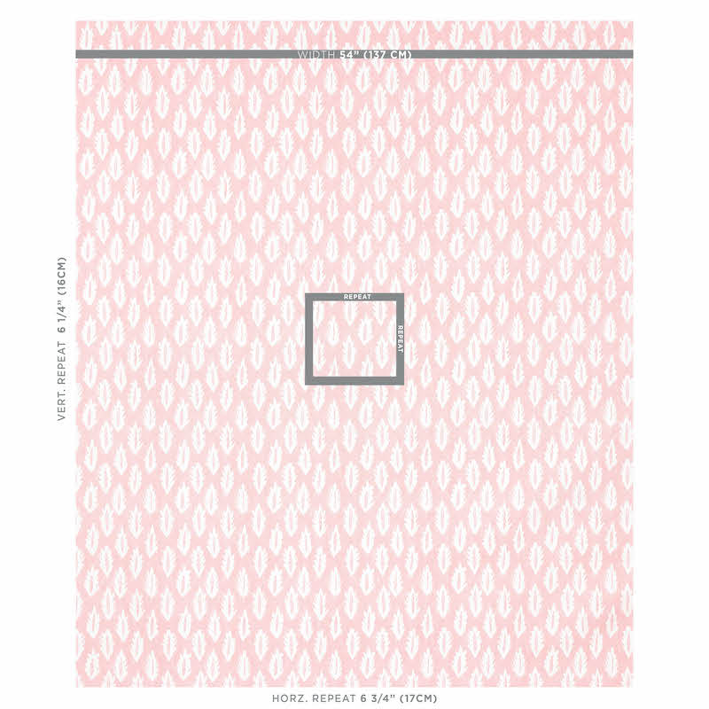 Schumacher Forest Pink Fabric Sample 179121