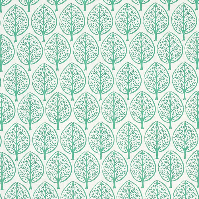 Schumacher Mini Burchetts Sea Glass Fabric Sample 179140