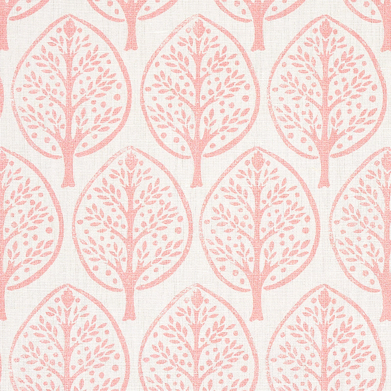 Schumacher Mini Burchetts Pink Fabric Sample 179141