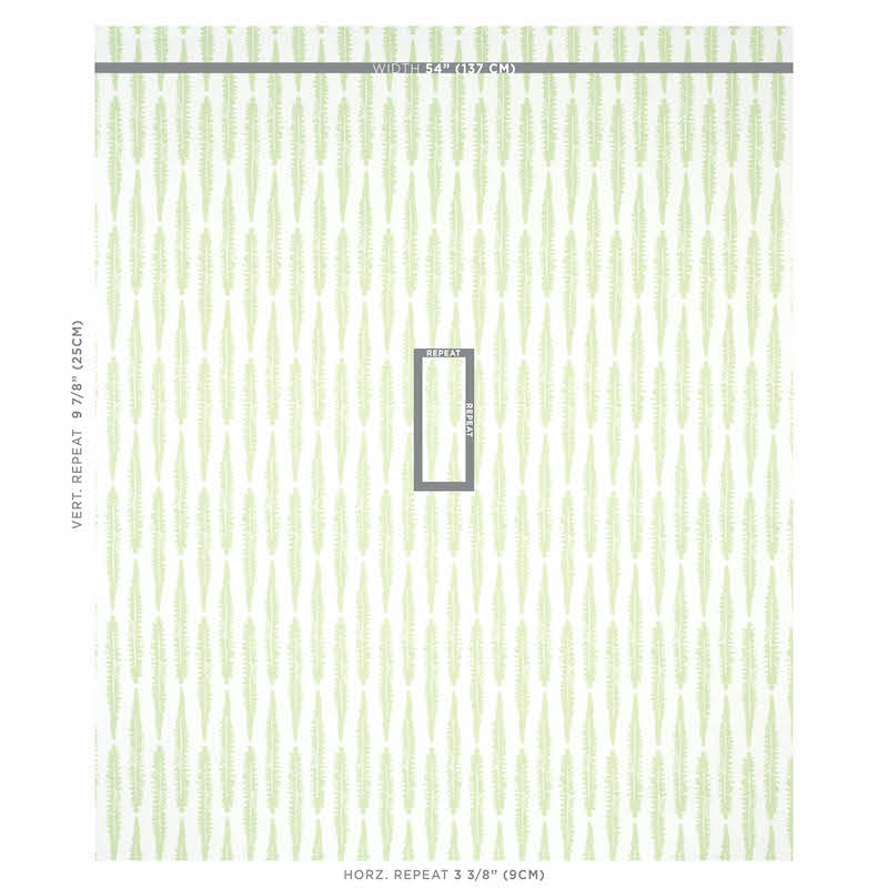 Schumacher Fern Sage Fabric Sample 179151