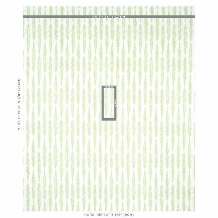 Schumacher Fern Sage Fabric Sample 179151