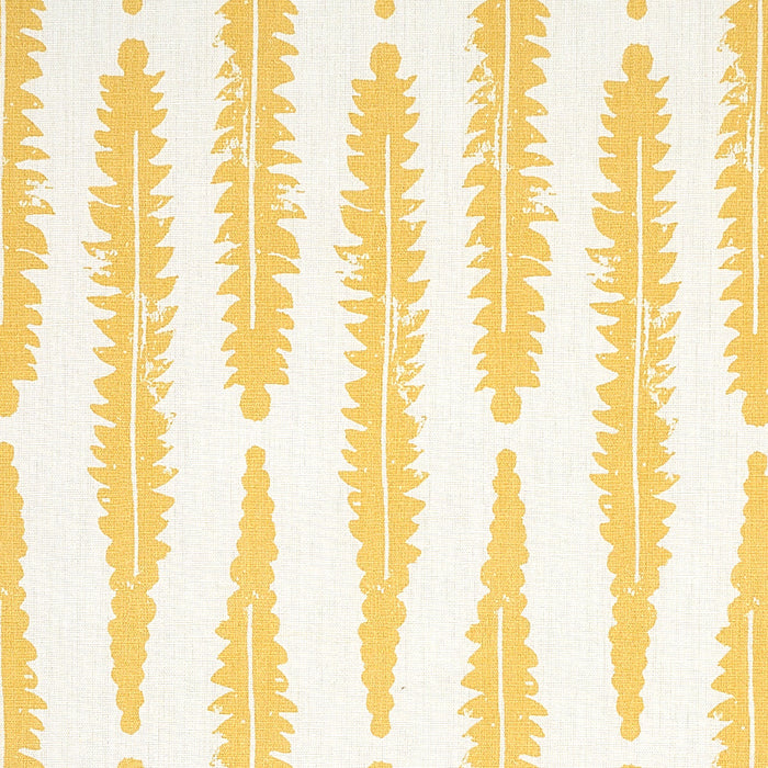 Schumacher Fern Mustard Fabric Sample 179152