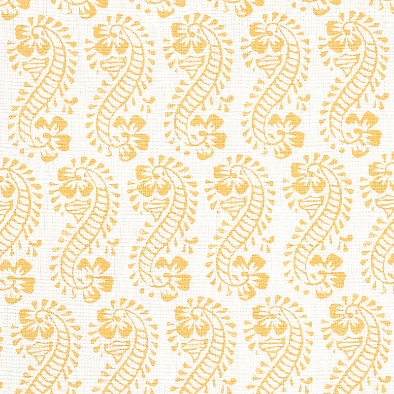 Schumacher Lani Gold Fabric Sample 179181