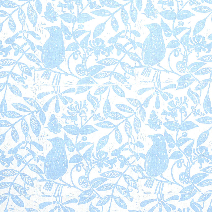 Schumacher Bird & Bee Sky Fabric Sample 179212