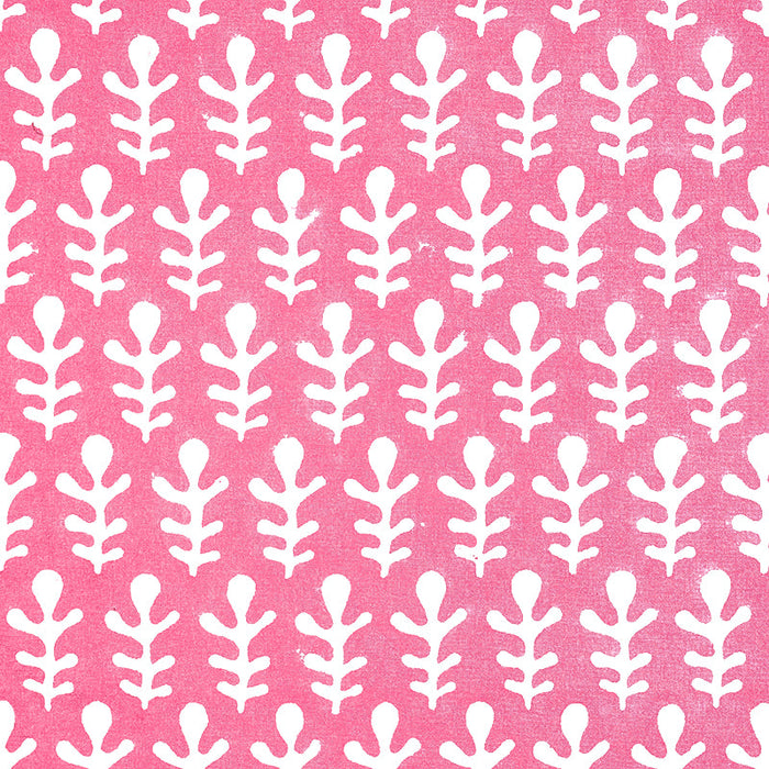 Schumacher Bagru Pink Fabric Sample 179240