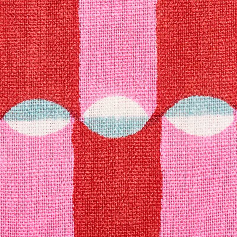 Schumacher Luna Pink & Red Fabric 179280