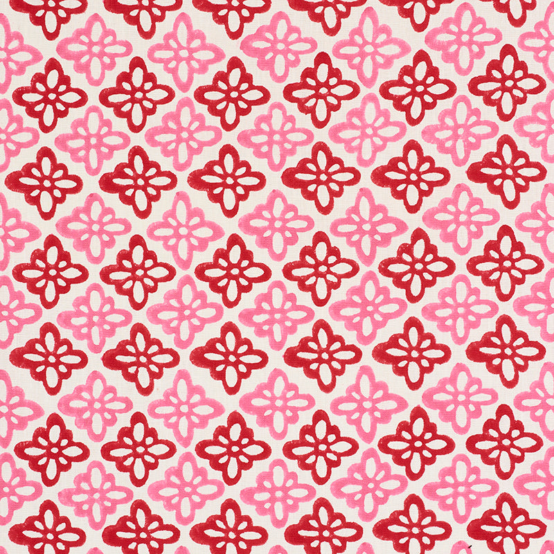 Schumacher Pattee Pink Fabric 179300